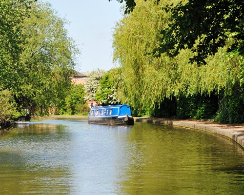 Canalboat at Worcester Marina #A849 - фото